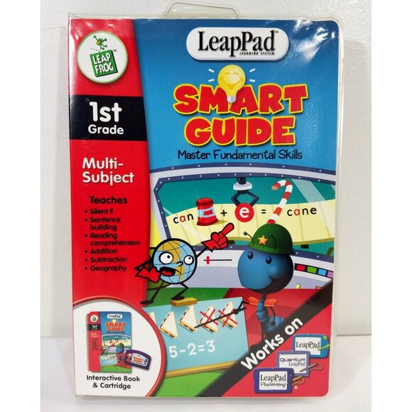 LeapFrog Leap Pad Smart Guide To 1st Grade Multi-Subject Book Cartridge - Picture 1 of 10